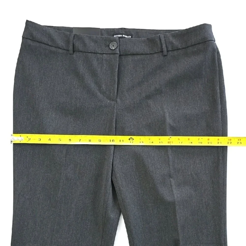 NWT Hilary Radley Women's Charcoal Grey Dress Straight Pants Stretch Size 16 - Picture 14 of 16